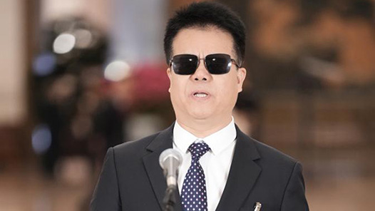 代表通道｜首位盲人全国人大代表谈“摸”得着的民主