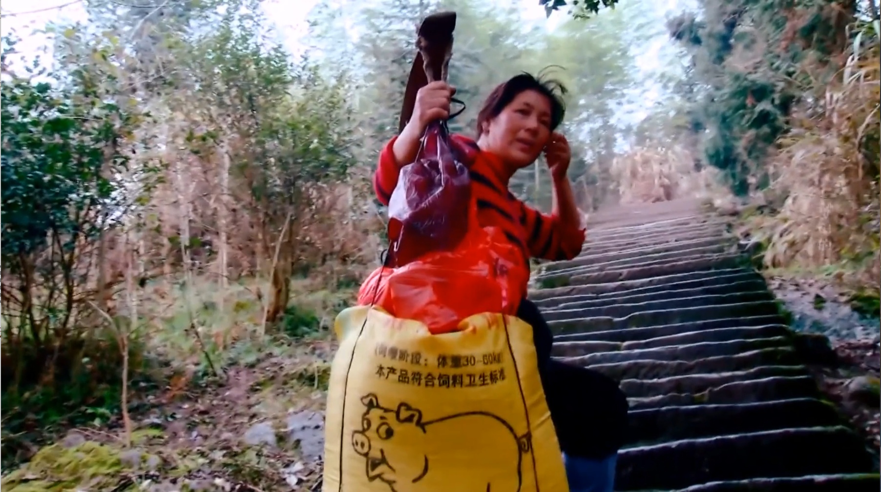 她力量挑山女人汪美红苦难是日常坚持自有意义