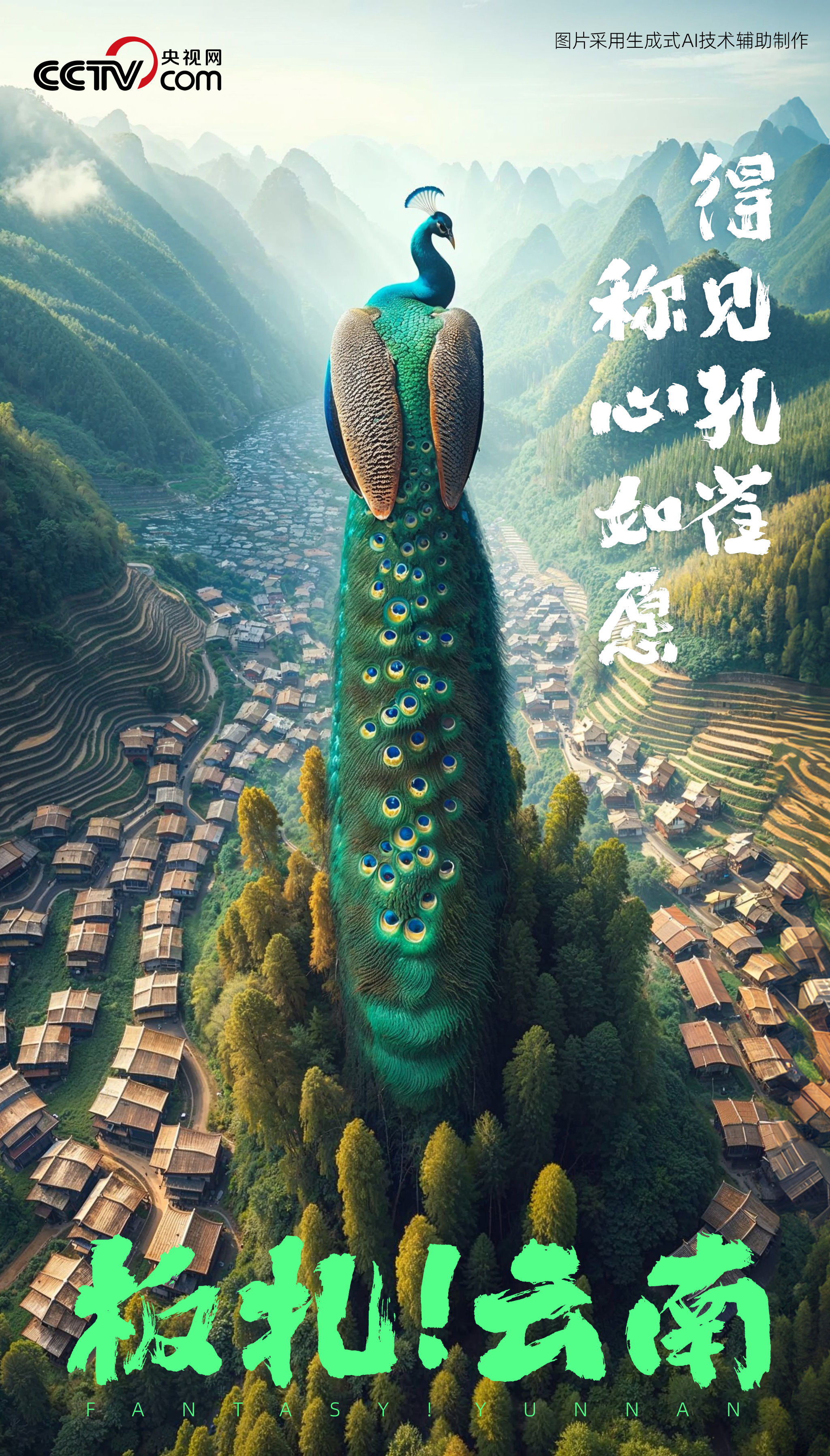 云南 一组海报带你看ai眼中的彩云之南 - 滚动 - 中工网