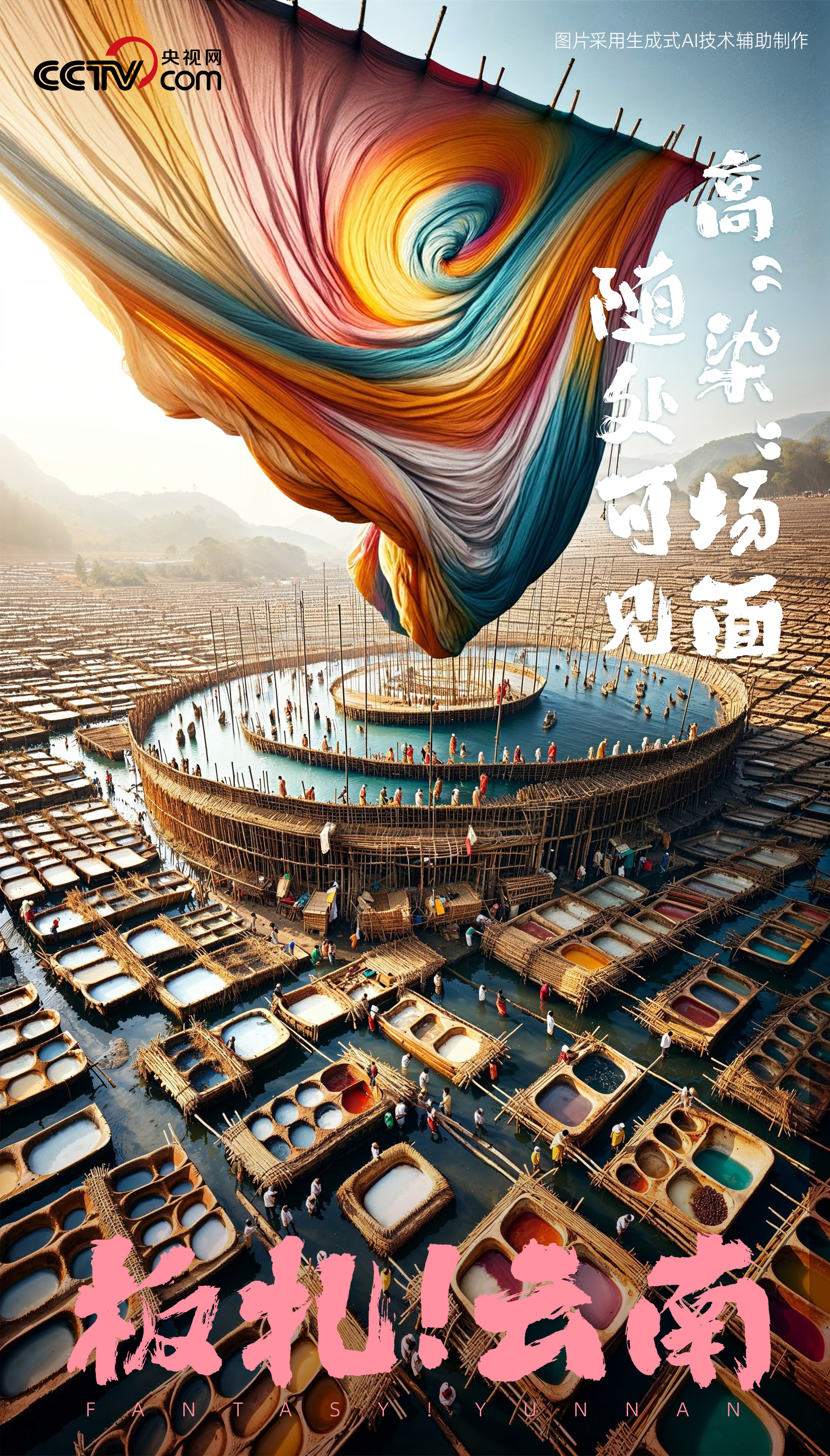 云南 一组海报带你看ai眼中的彩云之南 - 滚动 - 中工网