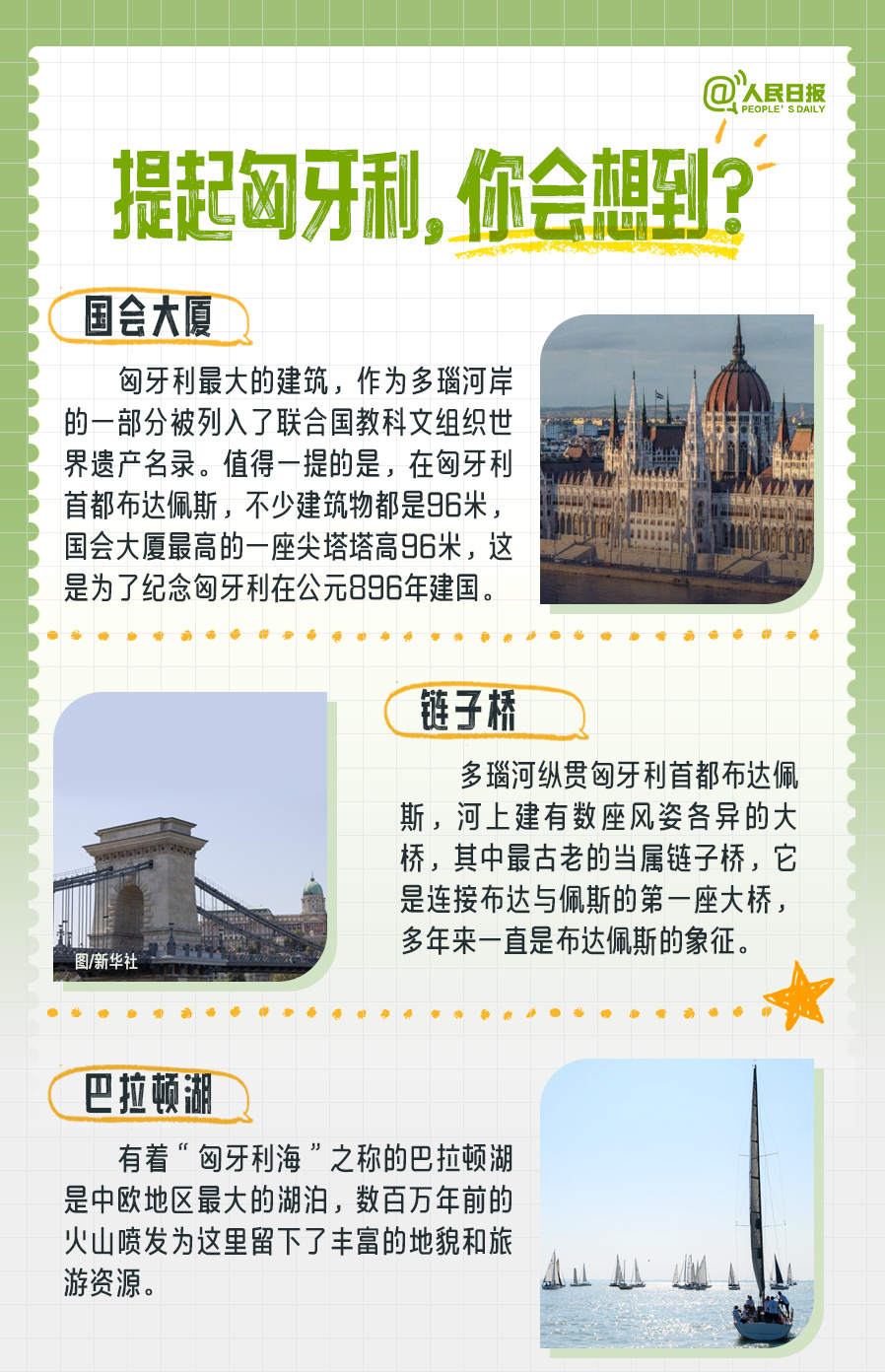 ①匈牙利是最早承认并同新中国建交的国家之一,中匈