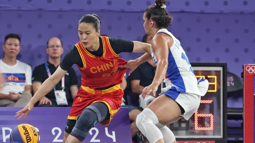 巴黎奥运会高清图集｜中国三人女篮加时险胜东道主法国队