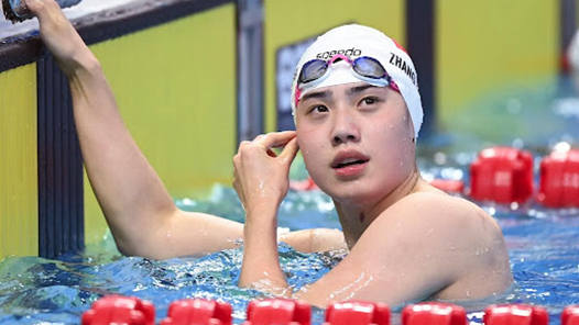 奥运新闻丨张雨霏：发烧了 再眺望一下领奖台