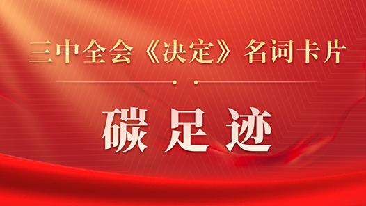 三中全会《决定》名词卡片天天学：碳足迹