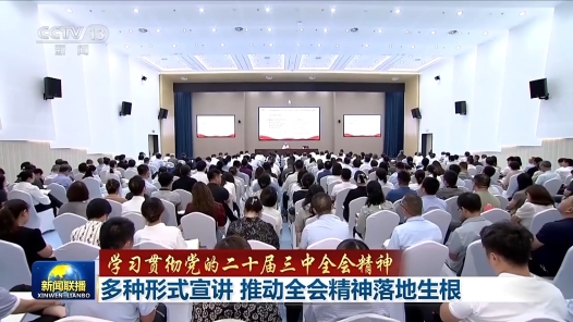 学习贯彻党的二十届三中全会精神 多种形式宣讲 推动全会精神落地生根