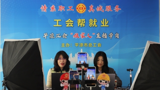 甘肃平凉：“娘家人”直播带岗新年火热登场