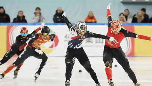 快讯：中国队获哈尔滨亚冬会速度滑冰男子短距离团体追逐冠军