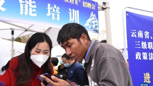 新春招聘会让农民工在家门口就业