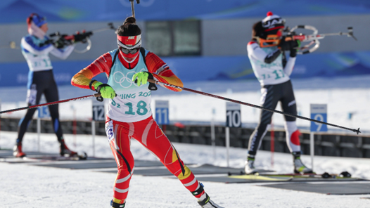 第32金！中国队夺得亚冬会冬季两项女子4×6公里接力金牌