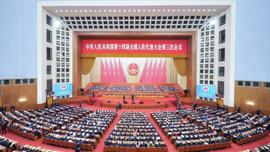 十四届全国人大三次会议举行闭幕会