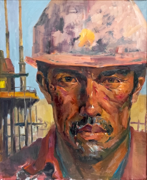 53-安汉宁-中国石油天然气集团有限公司-岁月与担当-油画-100×80cm-外框尺寸-118x100cm