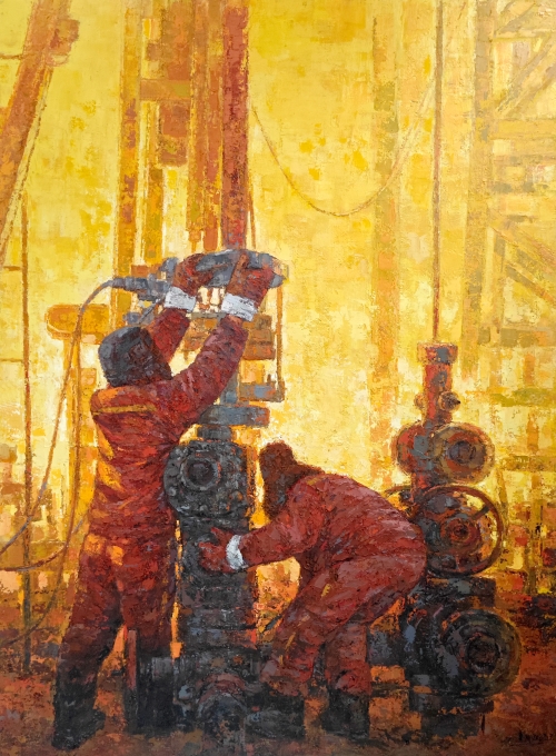 60-黄会民-油画-晨-外框尺寸-222X161.5CM