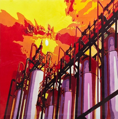 68-邓冬云-中国石油化工集团有限公司-版画-飞虹-外框尺寸87X87cm