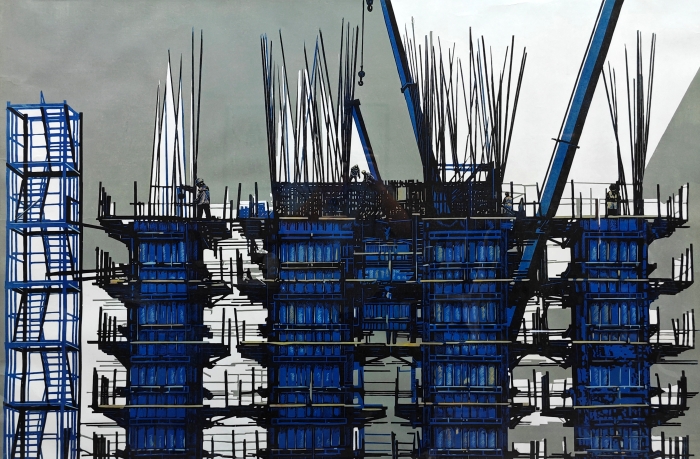 79-吴海燕-版画-蜃景-外框尺寸-146X96CM