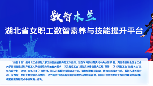 湖北省女职工数智素养与技能提升平台上线