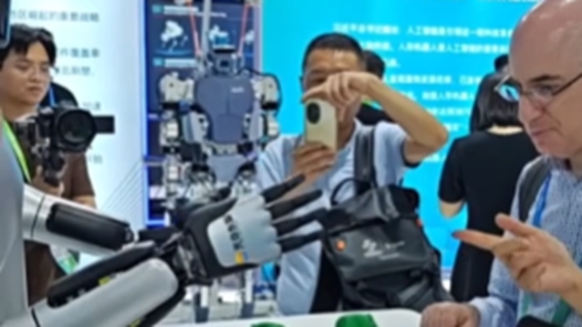 温柔抓豆腐、优雅打太极……人形机器人“文武双全”惊艳链博会！