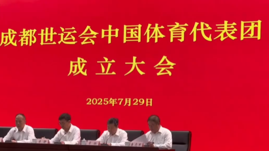 成都世运会中国体育代表团正式成立
