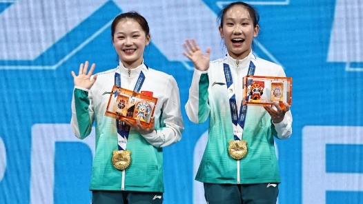 成都世运会丨蹦床冠军“姐妹花”：在成都感受“4D环绕”般的支持