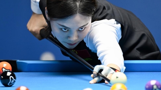 成都世运会丨台球——女子花式台球铜牌赛：中国选手刘莎莎获得季军