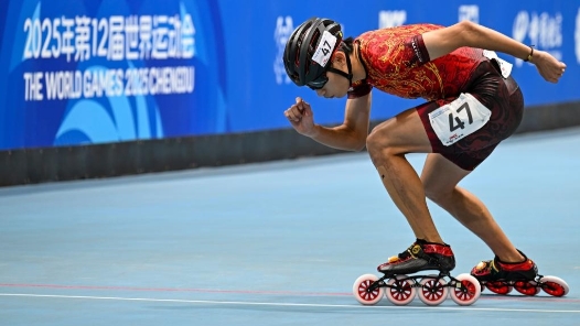 成都世运会丨张振海摘铜 斩获中国轮滑队首枚奖牌