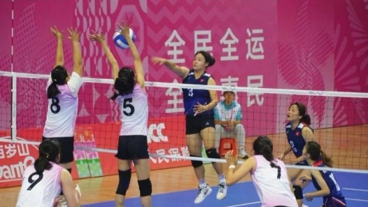 十五运会群众比赛气排球项目决赛在江门举行