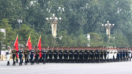 阅兵现场｜仪仗方队：第一个走过天安门广场