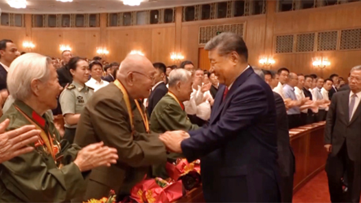 纪念中国人民抗日战争暨世界反法西斯战争胜利80周年文艺晚会在京举行 习近平等出席观看