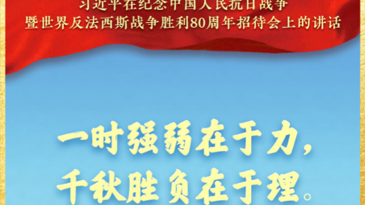 习近平：一时强弱在于力，千秋胜负在于理