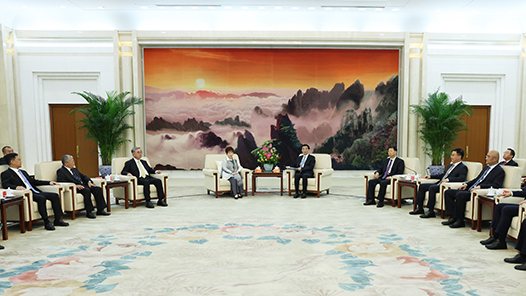 王沪宁会见参加抗战胜利80周年纪念活动的台湾各界人士代表