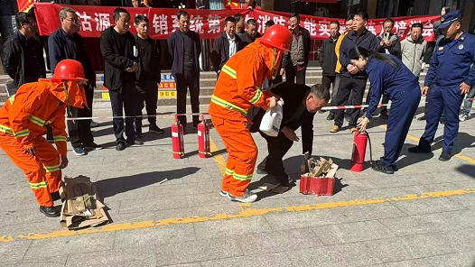 河北张家口沽源县总工会联合县供销社开展2025年度消防知识培训暨消防演练活动