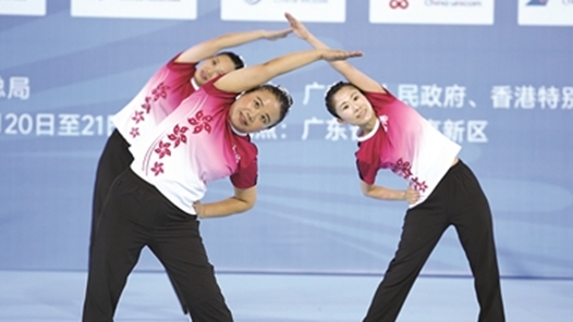 十五运会广播体操比赛，香港队来了！