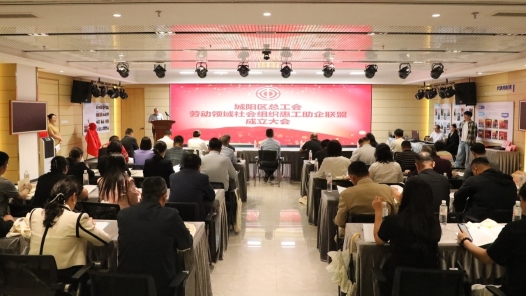 山东省青岛市城阳区总工会劳动领域社会组织惠工助企联盟正式成立