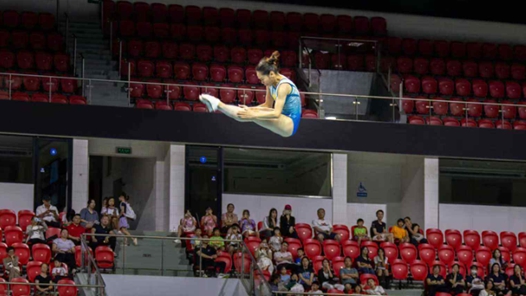 十五运会蹦床比赛揭幕