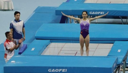 十五运会体操蹦床比赛开锣 广东蹦床挺进三项决赛