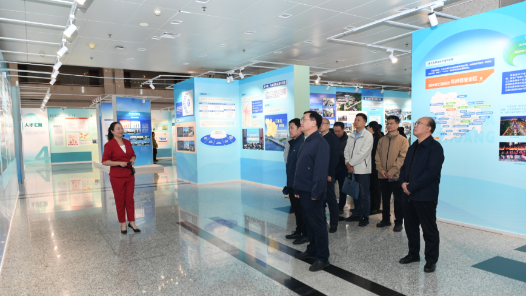 河北省石家庄市总工会组织机关全体党员干部参观石家庄经济高质量发展和城市更新图片展