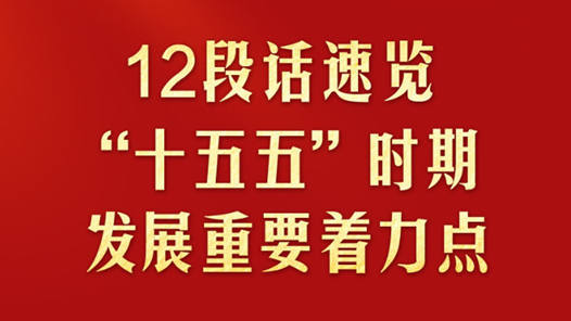 12段话速览“十五五”时期发展重要着力点