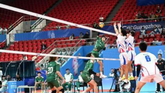 粤港澳全运会丨男排U18比赛首日：B组山东队轻取山西队