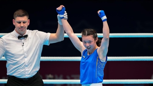 全运会｜拳击——女子60公斤级四分之一决赛：陈姿伊晋级