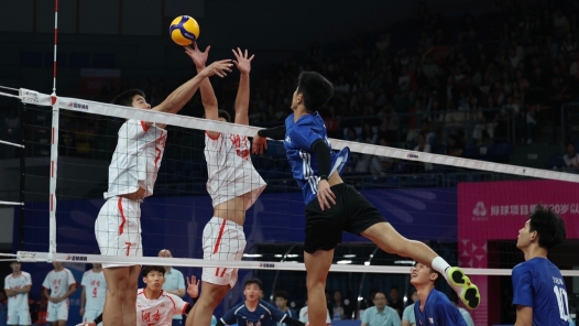 全运会U20男排 广东获得小组赛首场胜利