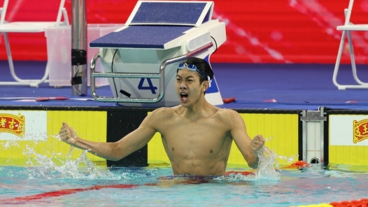 全运会男子400米自由泳决赛 张展硕超世界青年纪录夺冠