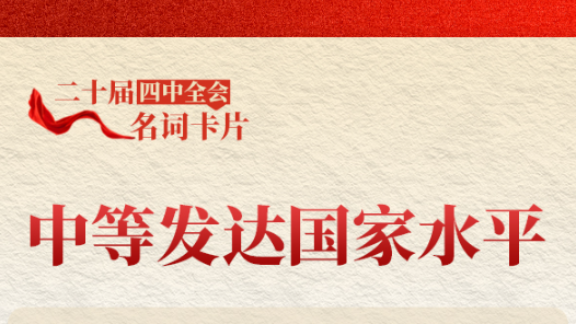 二十届四中全会名词卡片：中等发达国家水平