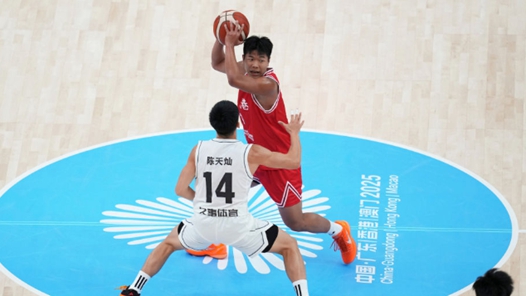 全运会｜香港U22男篮亮相“红馆” 球迷到场激情助威