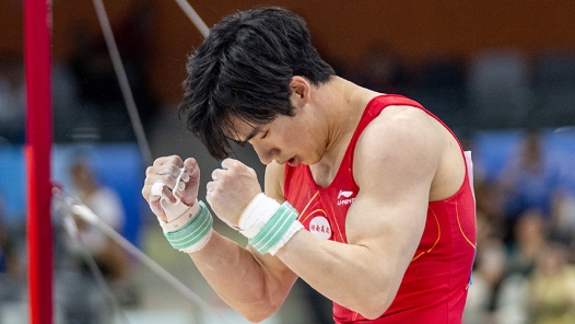 全运会｜体操——男子单杠决赛：张博恒夺冠