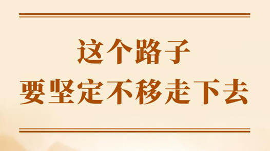学习手记｜这个路子要坚定不移走下去