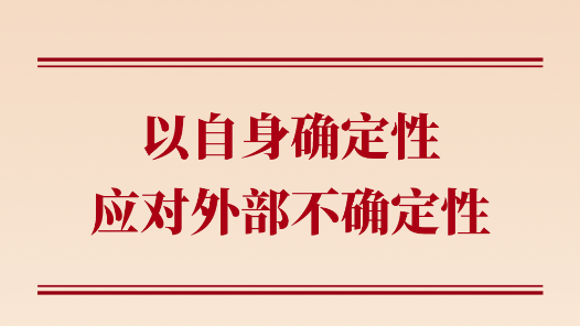 学习手记｜以自身确定性应对外部不确定性