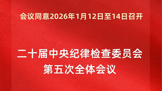新华社权威快报｜二十届中央纪委五次全会将于2026年1月12日至14日召开