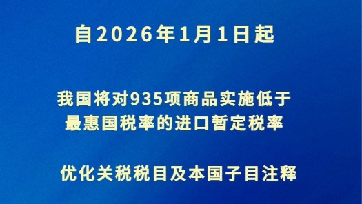 新华鲜报丨关系国计民生，2026年关税调整方案来了