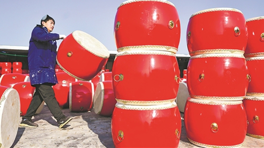 传统手工鼓 新年产销旺