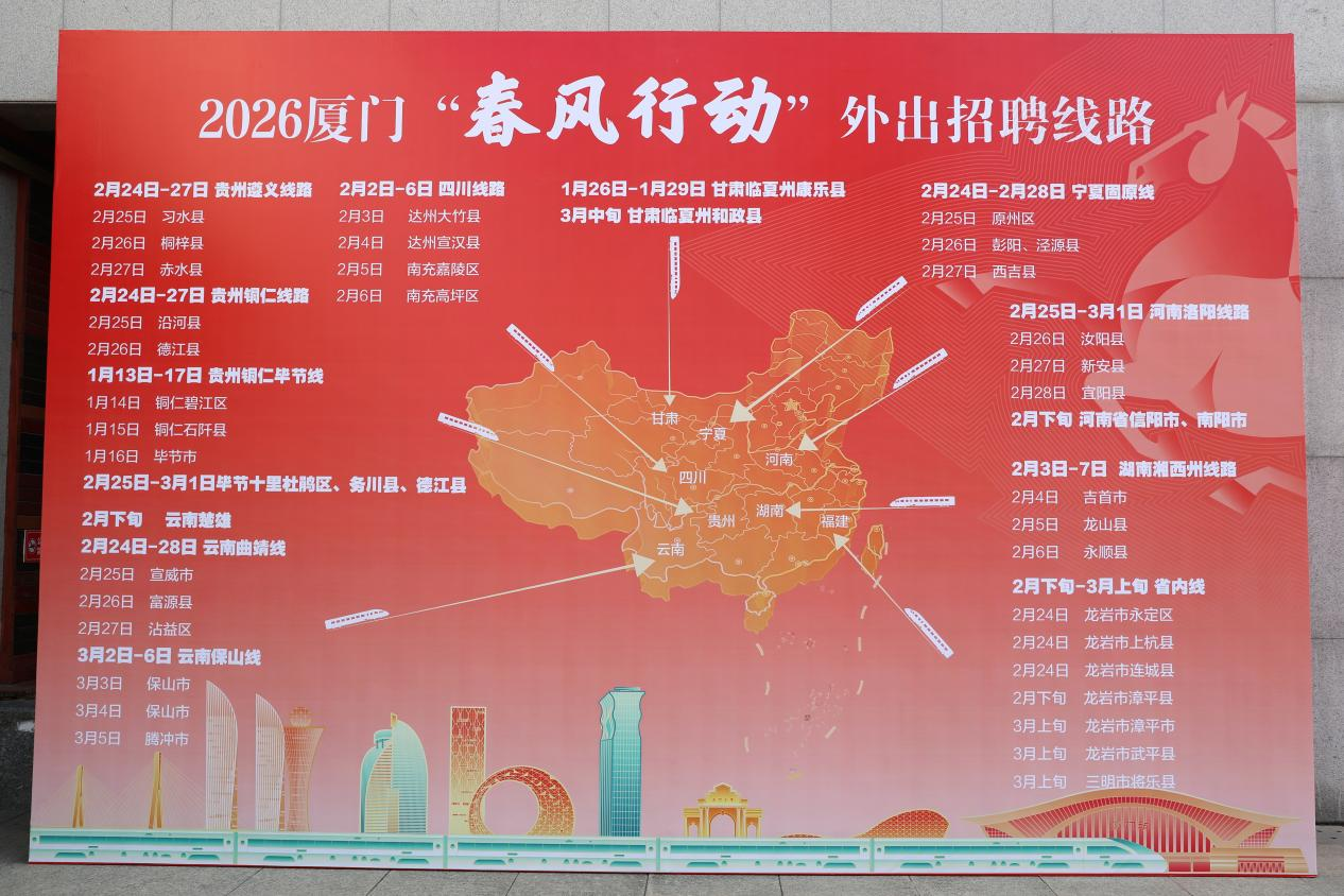 “春风行动”外出招聘线路