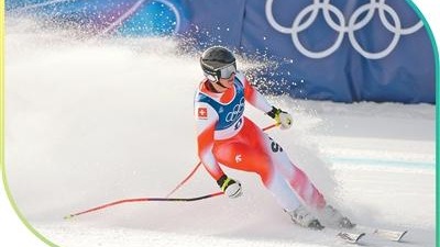 高山滑雪男子滑降比赛结束 瑞士队摘得本届冬奥会首金